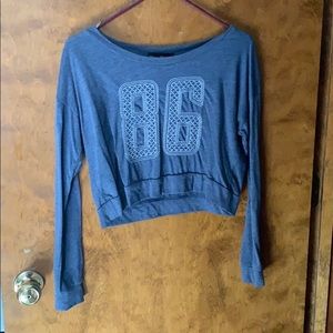 long sleeve crop top